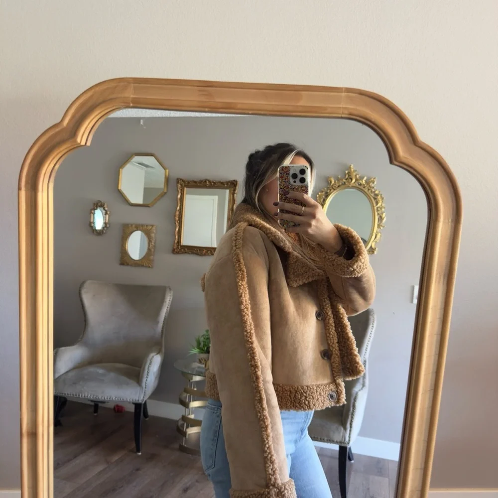 Tan Shearling & suede Jacket medium - Picture 5 of 5